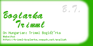 boglarka trimml business card